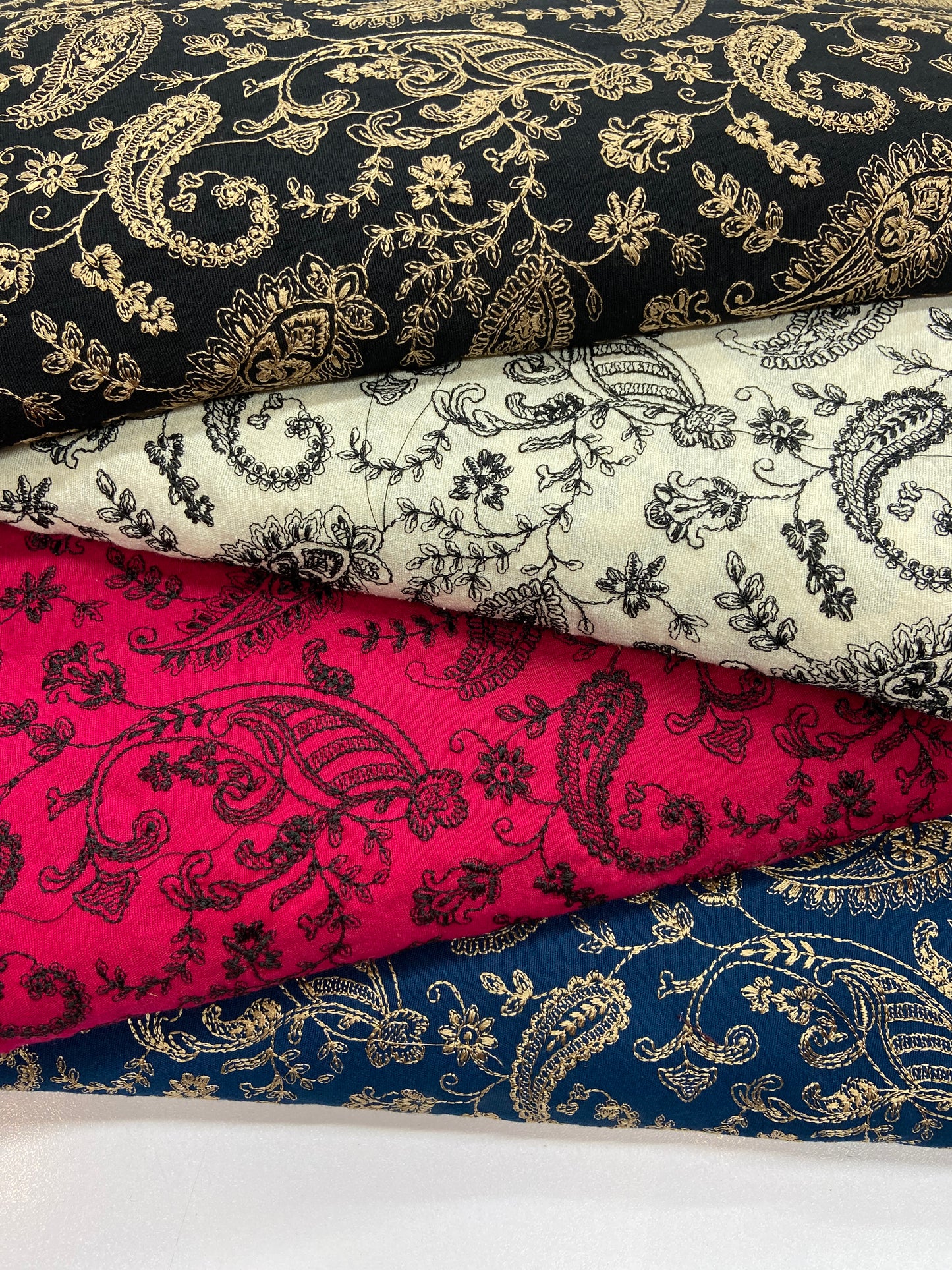 Pack of 4 – Bareeze Style Embroidered Karandi Fabric 2-PC