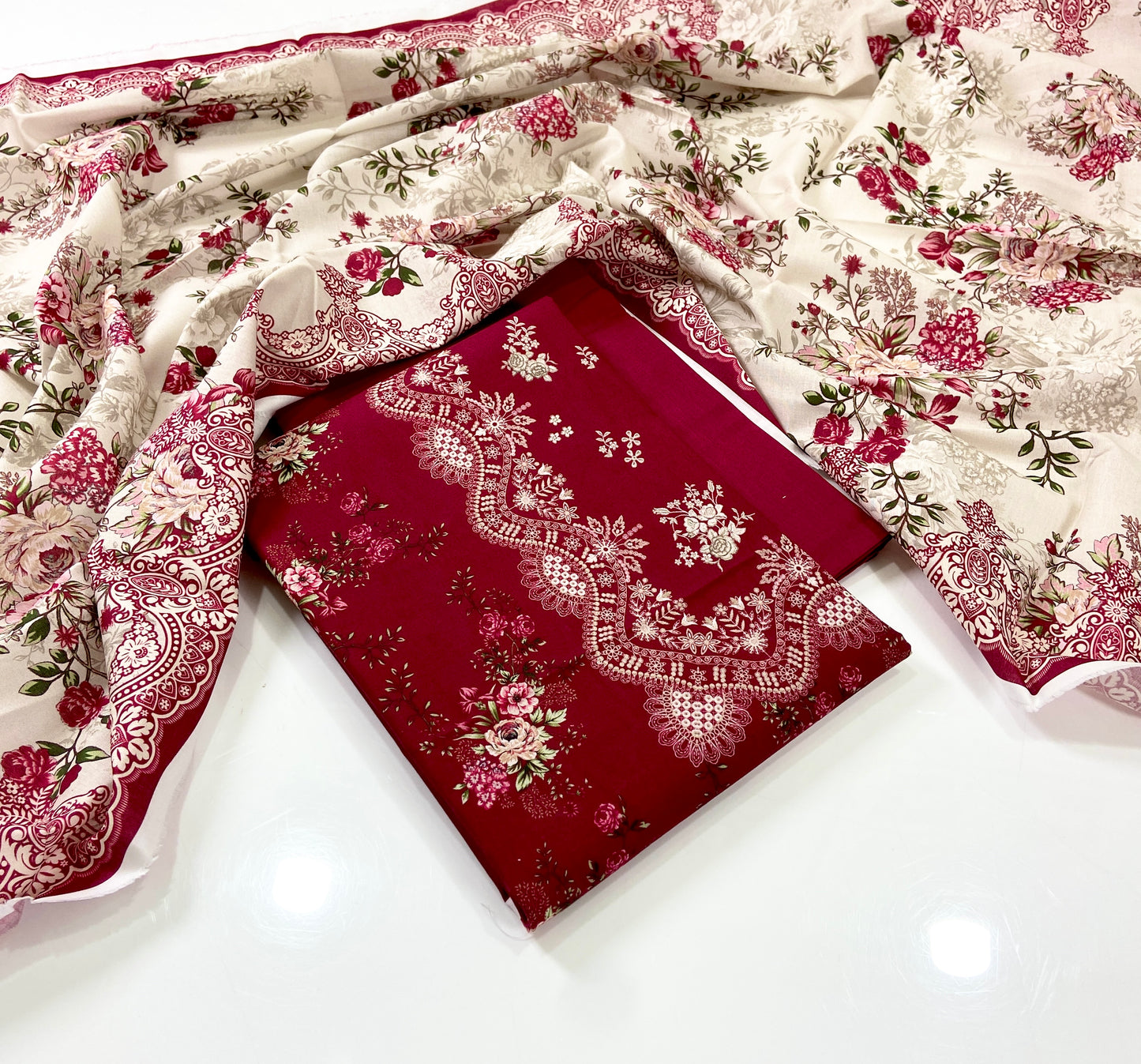 Mausummery Digital Printed Khaddar 3PC