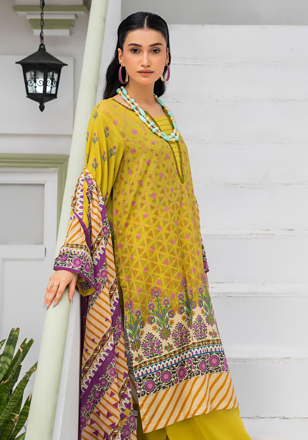 Safanoor Digital Printed Lawn 3-PC