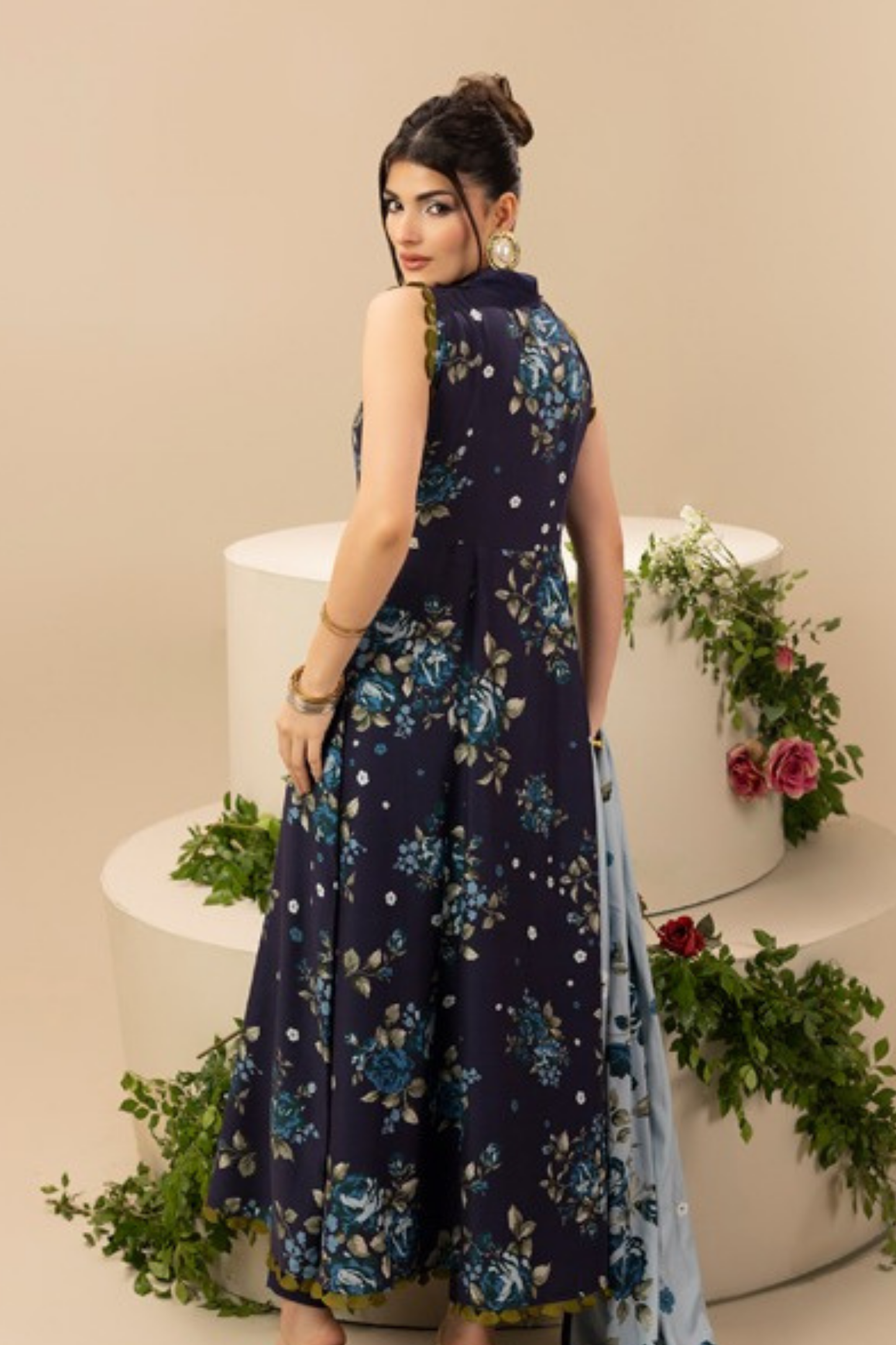 Paltar Printed Slub Linen 3PC