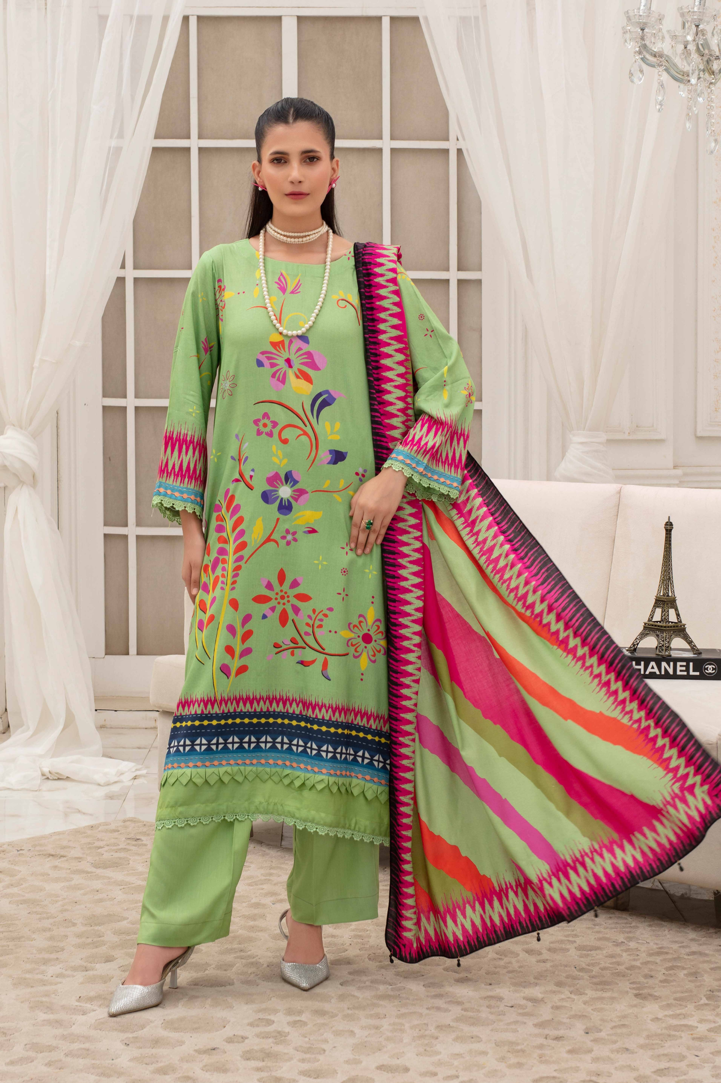 Fabiha By Feroza Digital Printed Linen 3PC