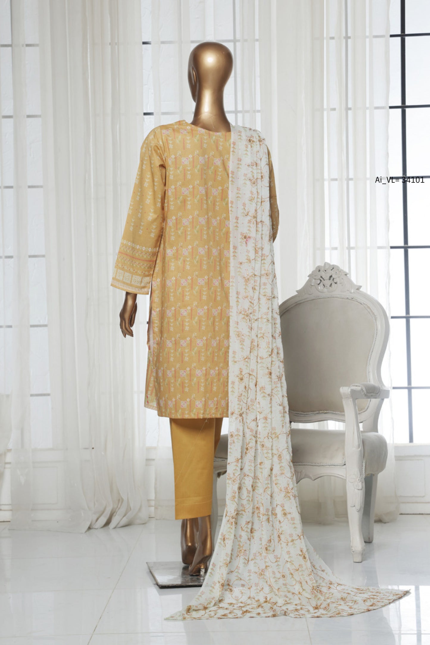 Vasl By Aifa Fancy Emb Lawn 3PC