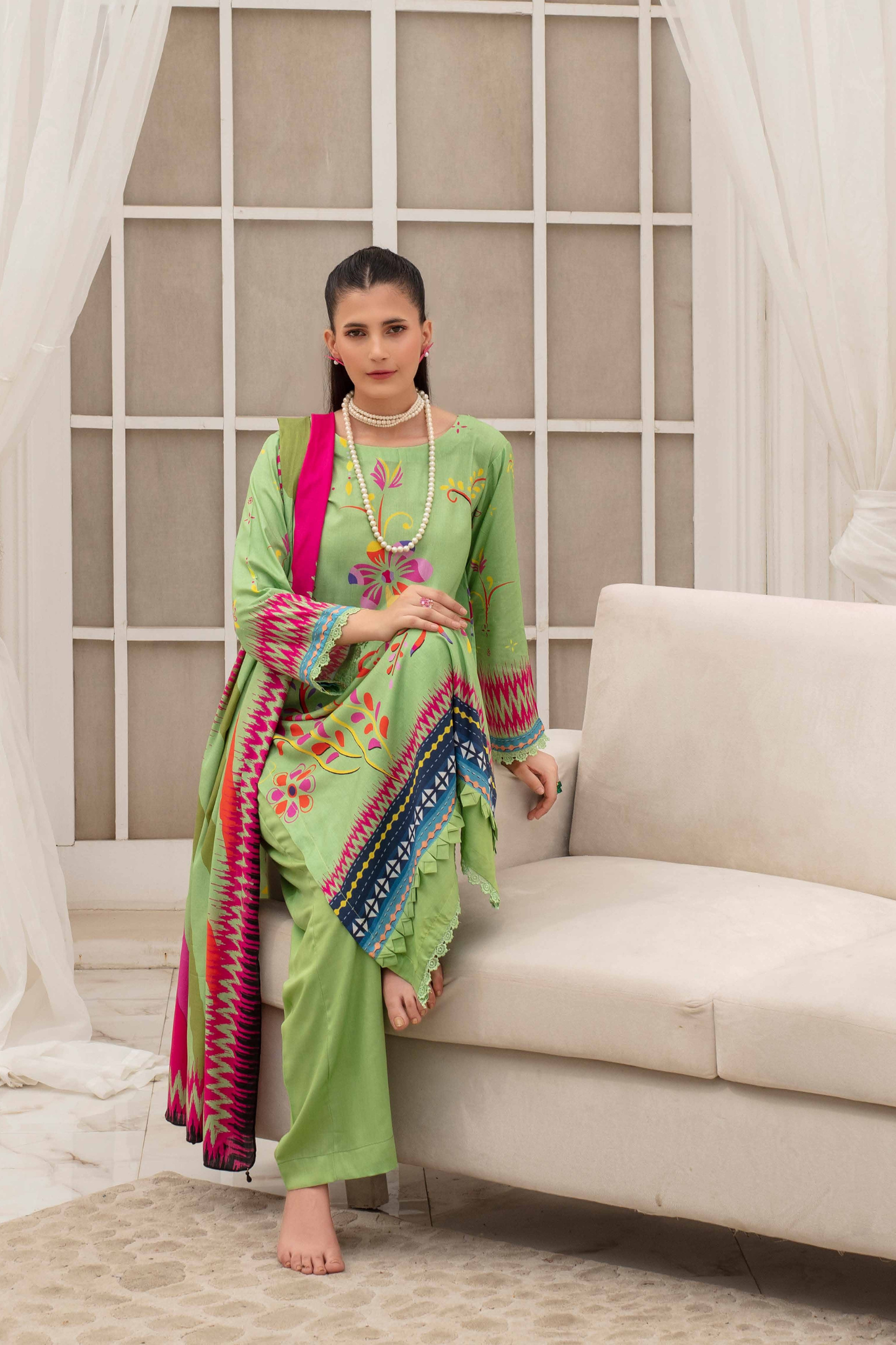 Fabiha By Feroza Digital Printed Linen 3PC