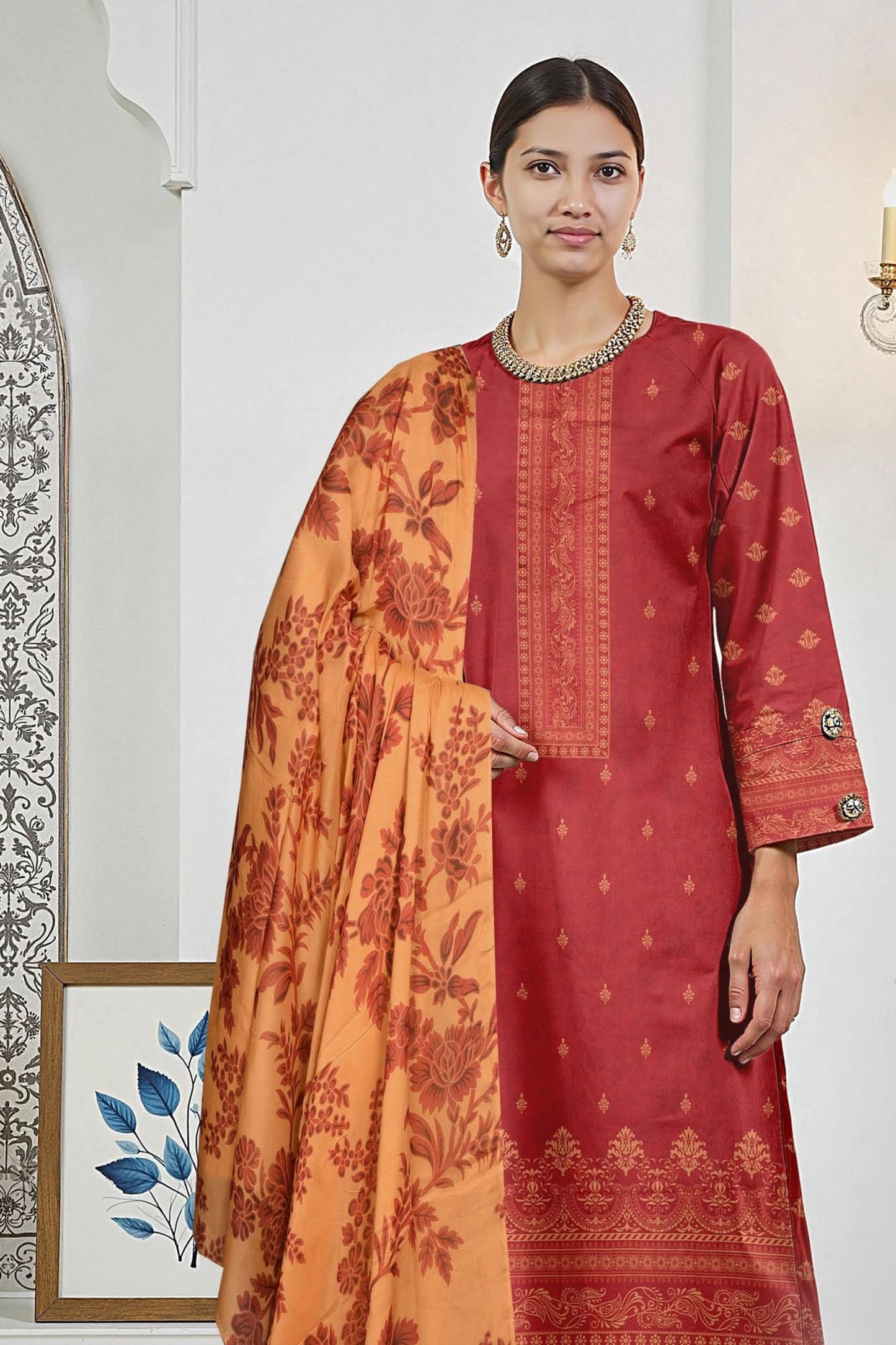 Zara Ali Digital Printed Lawn 3-PC