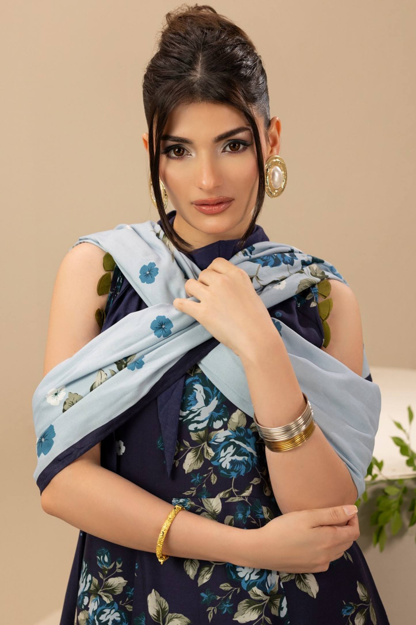 Paltar Printed Slub Linen 3PC