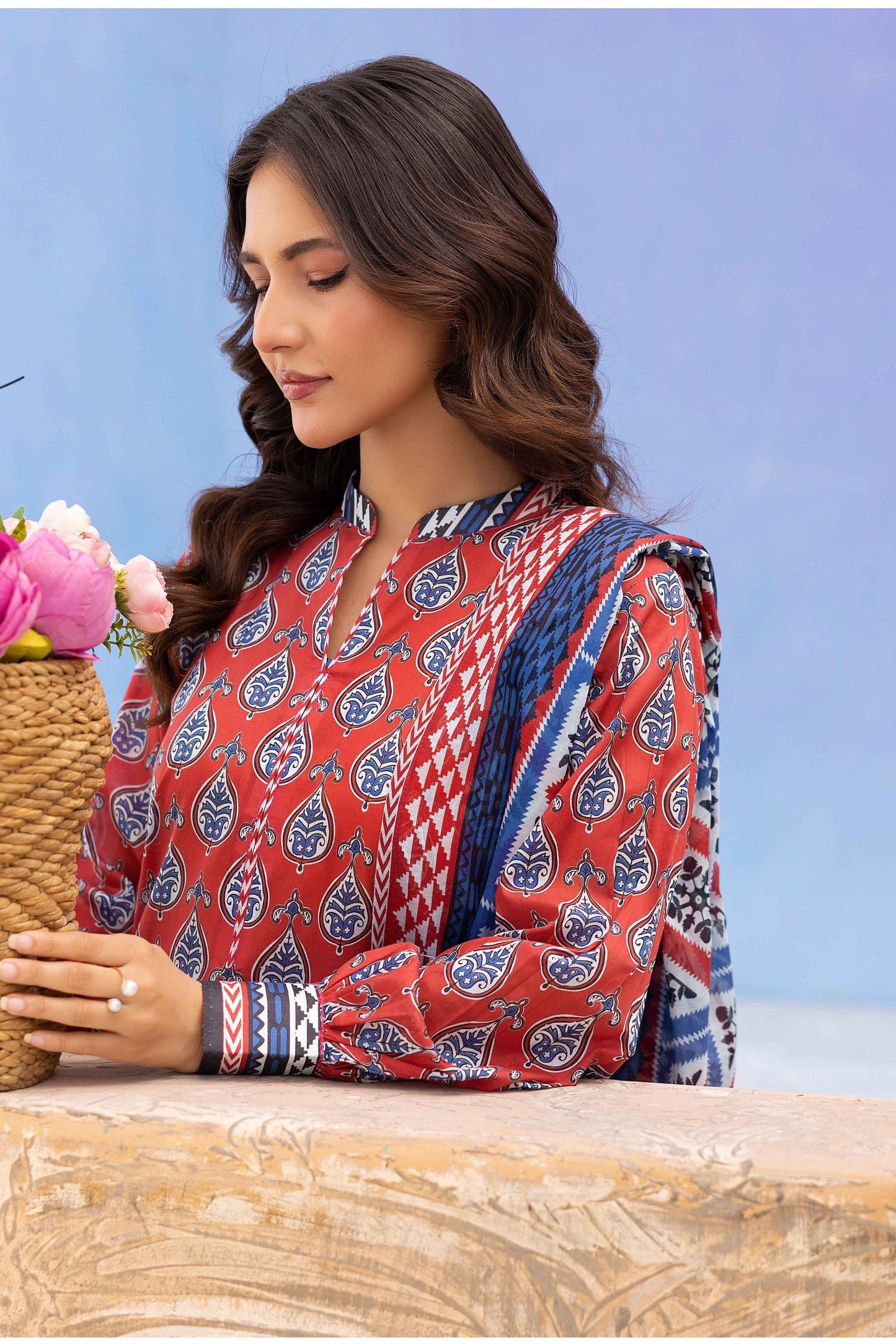 Rang Reza Digital Printed Lawn 3PC
