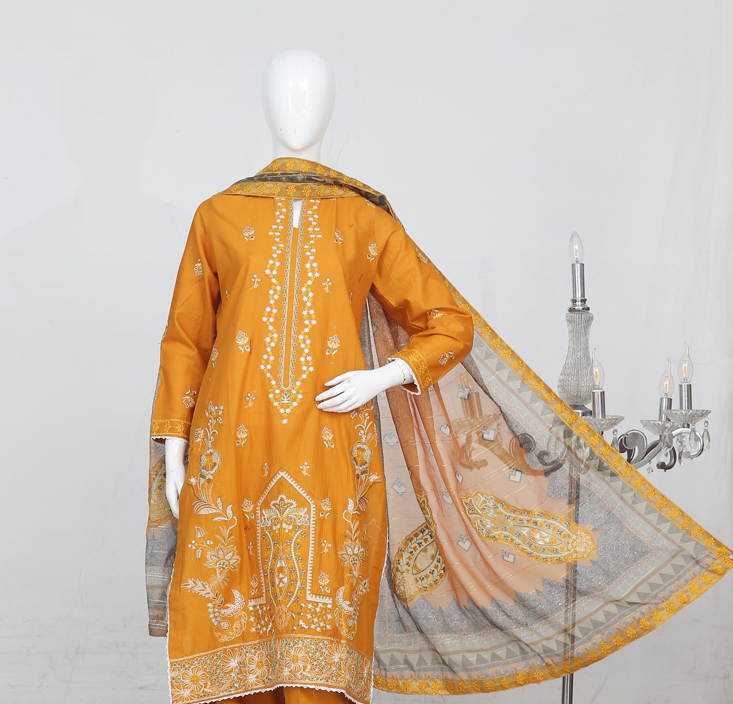Anaya Noor Heavy Embroidered Bana Dora 3-PC