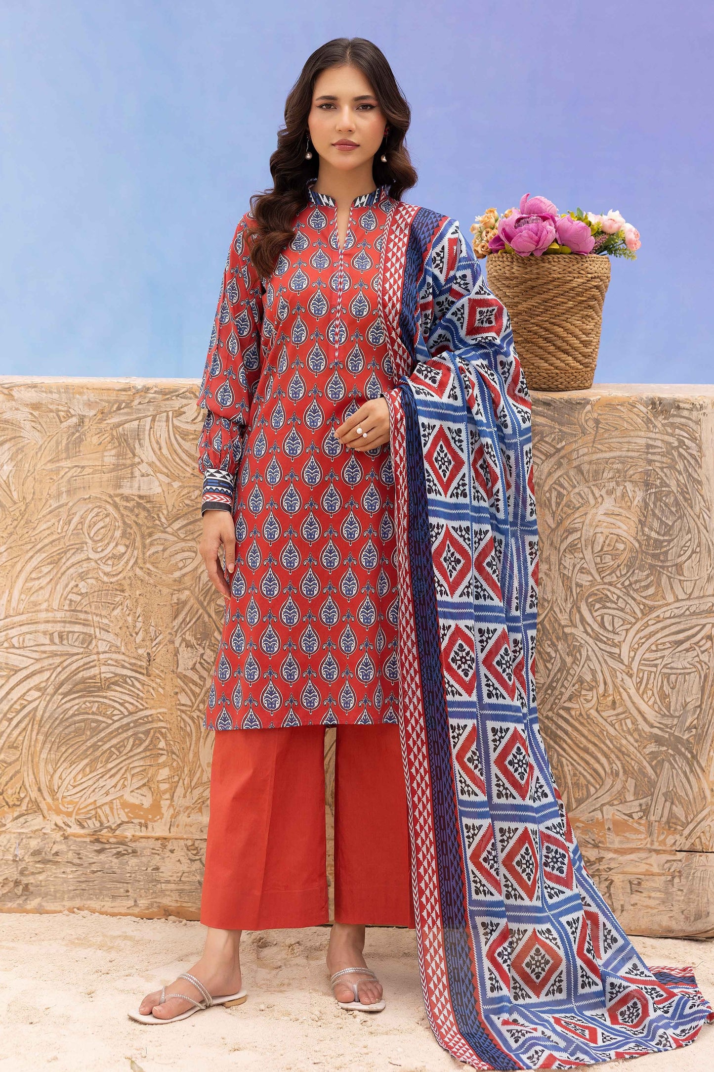 Rang Reza Digital Printed Lawn 3PC
