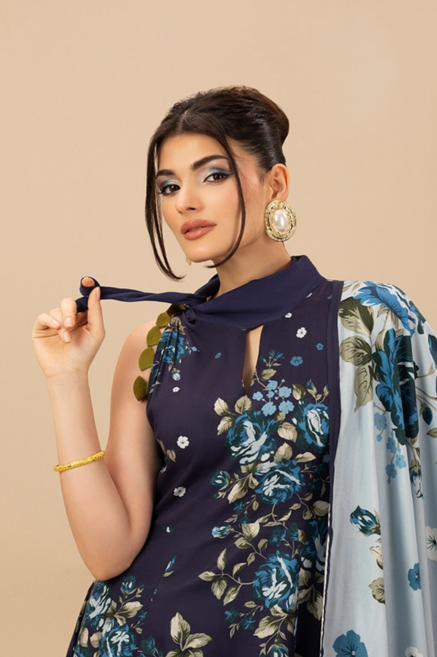 Paltar Printed Slub Linen 3PC