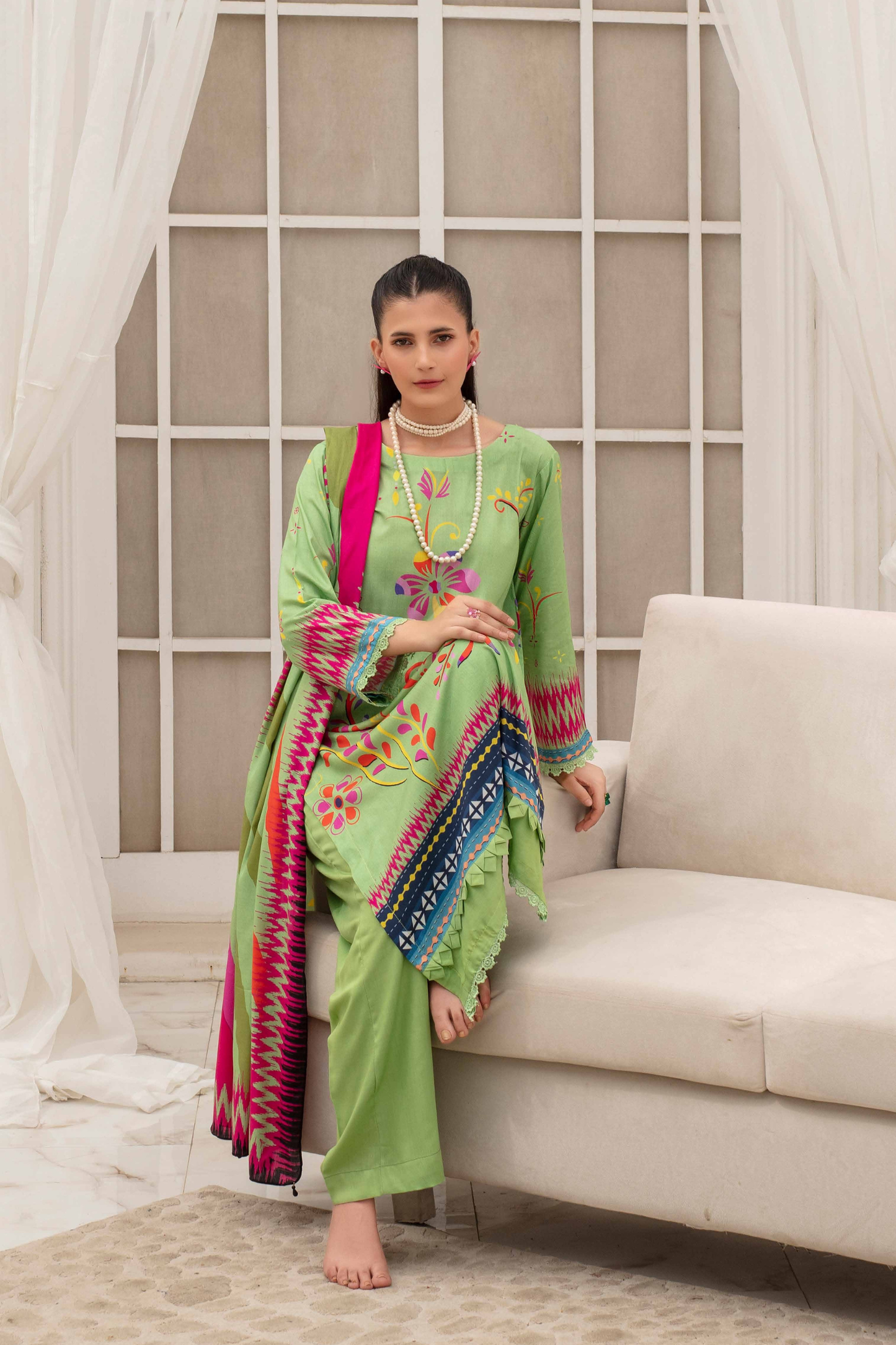 Fabiha By Feroza Digital Printed Linen 3PC