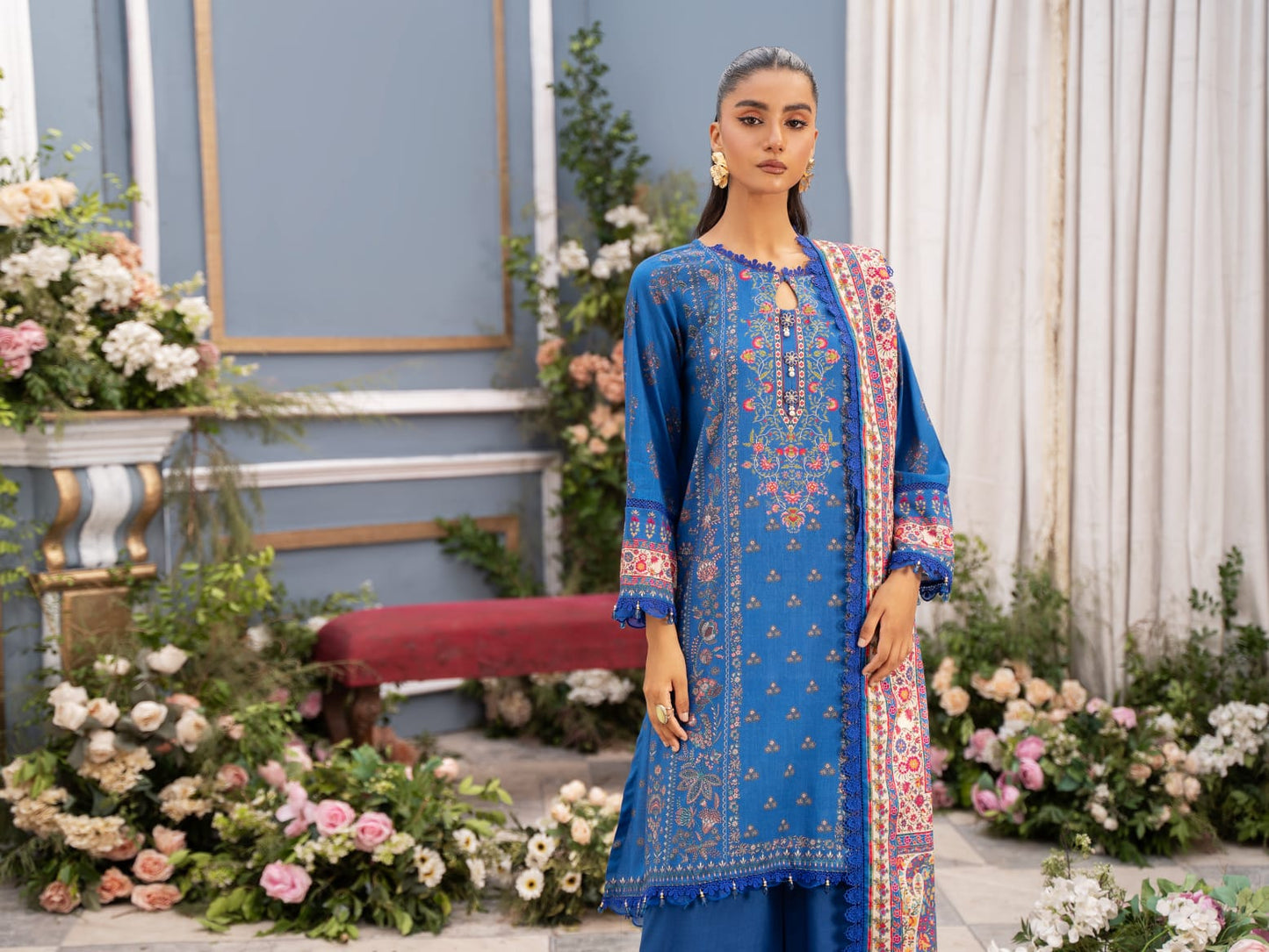 Mausummery Digital Printed Linen 3PC