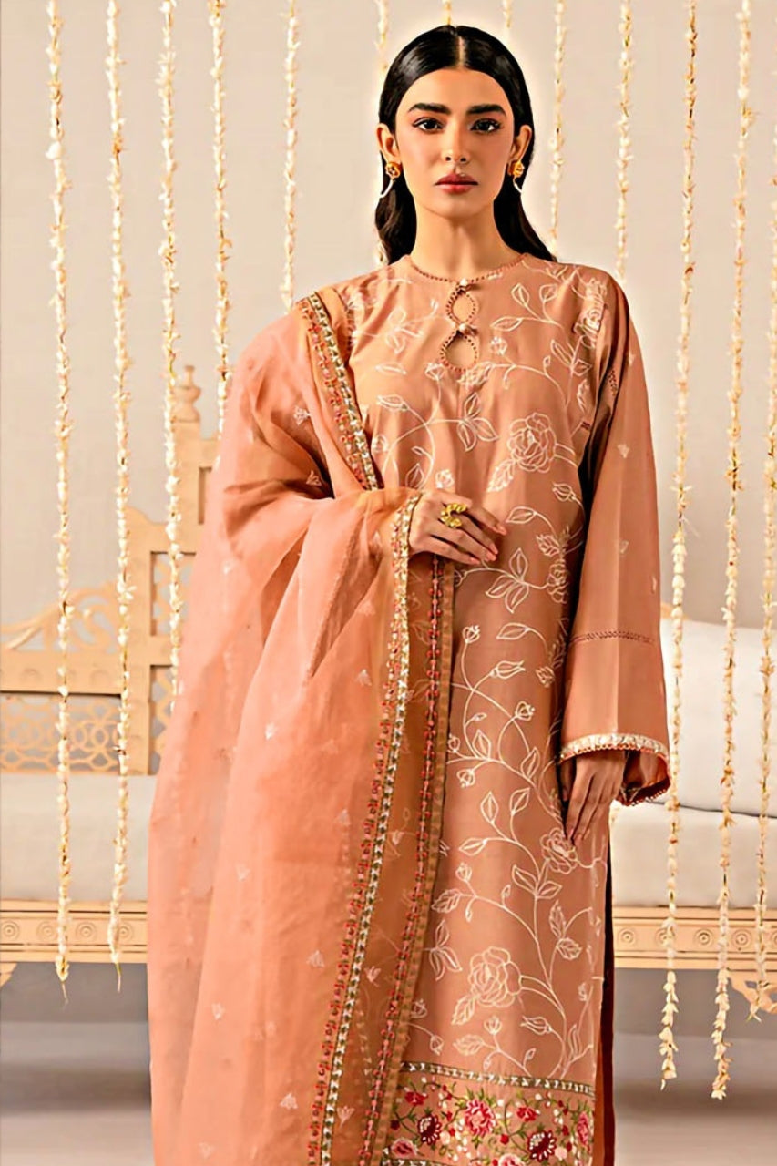 Zarmeen & Emaan Premium Emb Lawn 3PC