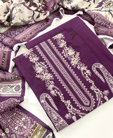 Mausummery Digital Printed Khaddar 3PC