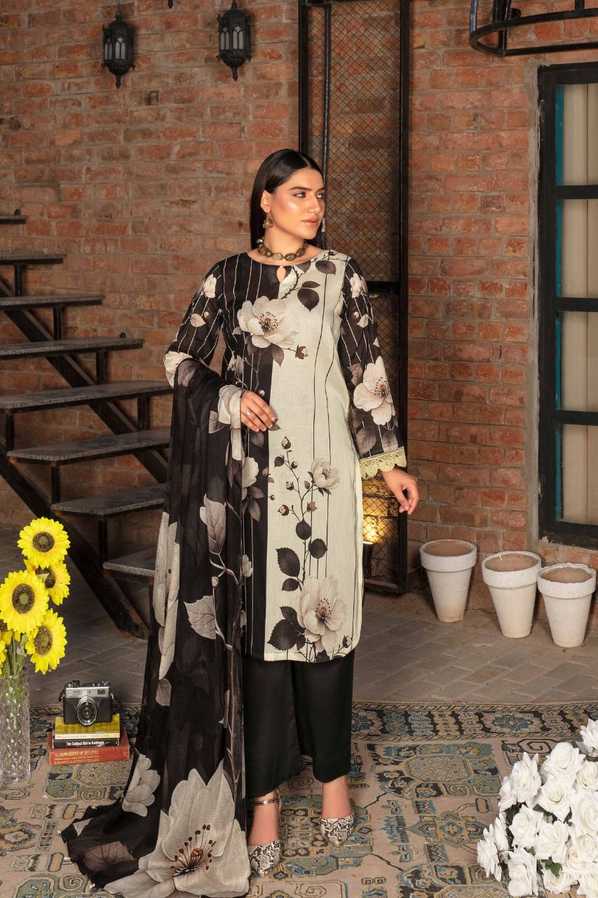 Fabiha By Feroza Printed Lawn 3-PC