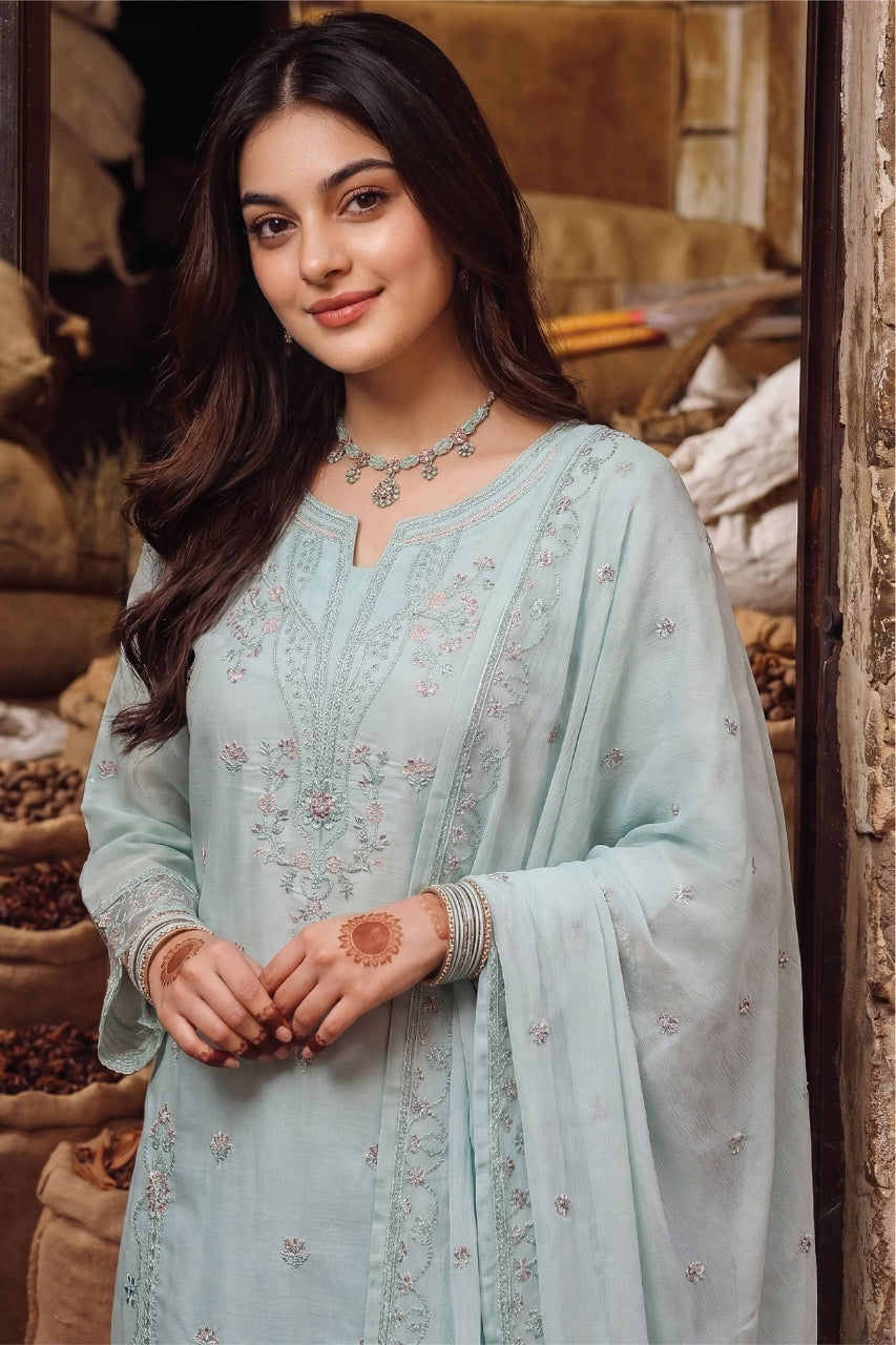 Fatima Bano By Dastak Luxury Emb Lawn Volume 3PC
