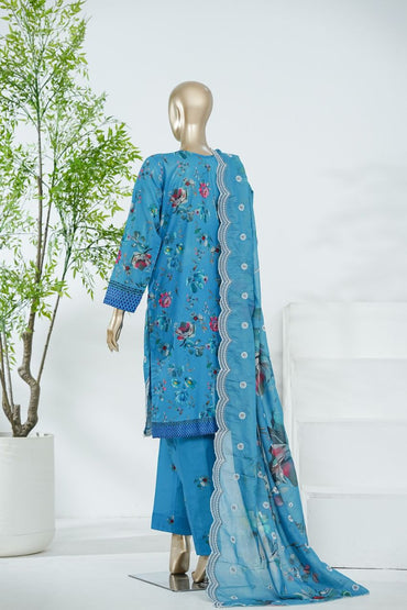 Aifa Printed & Embroidered Lawn 3PC