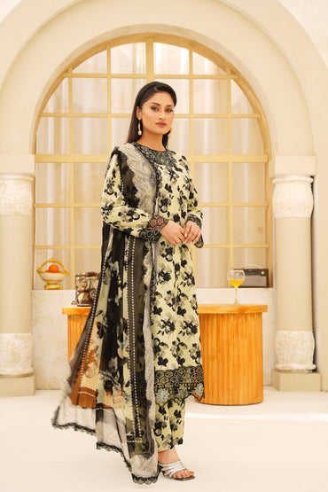 Jashn-e-Baharan By Anaya Noor Emb & Digital Printed Lawn 3PC