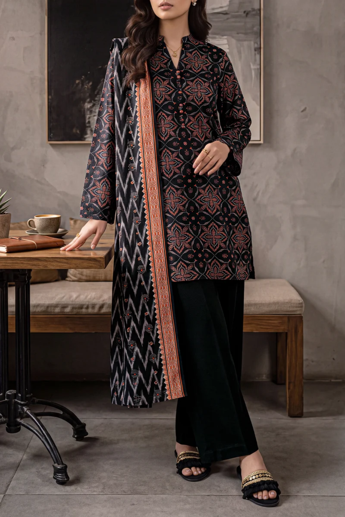 Saya Premium Printed Khaddar 3PC
