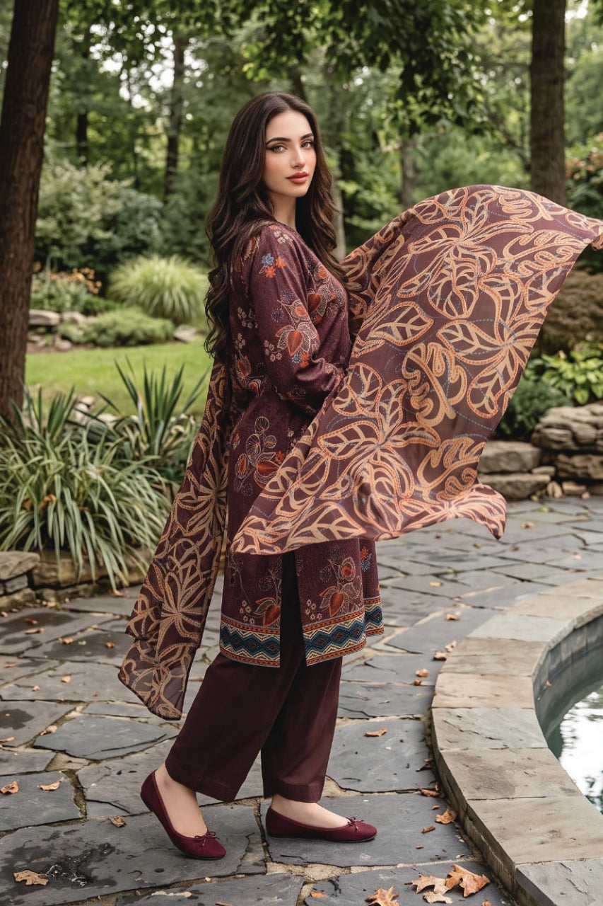 Zesh Digital Printed Khaddar 3PC
