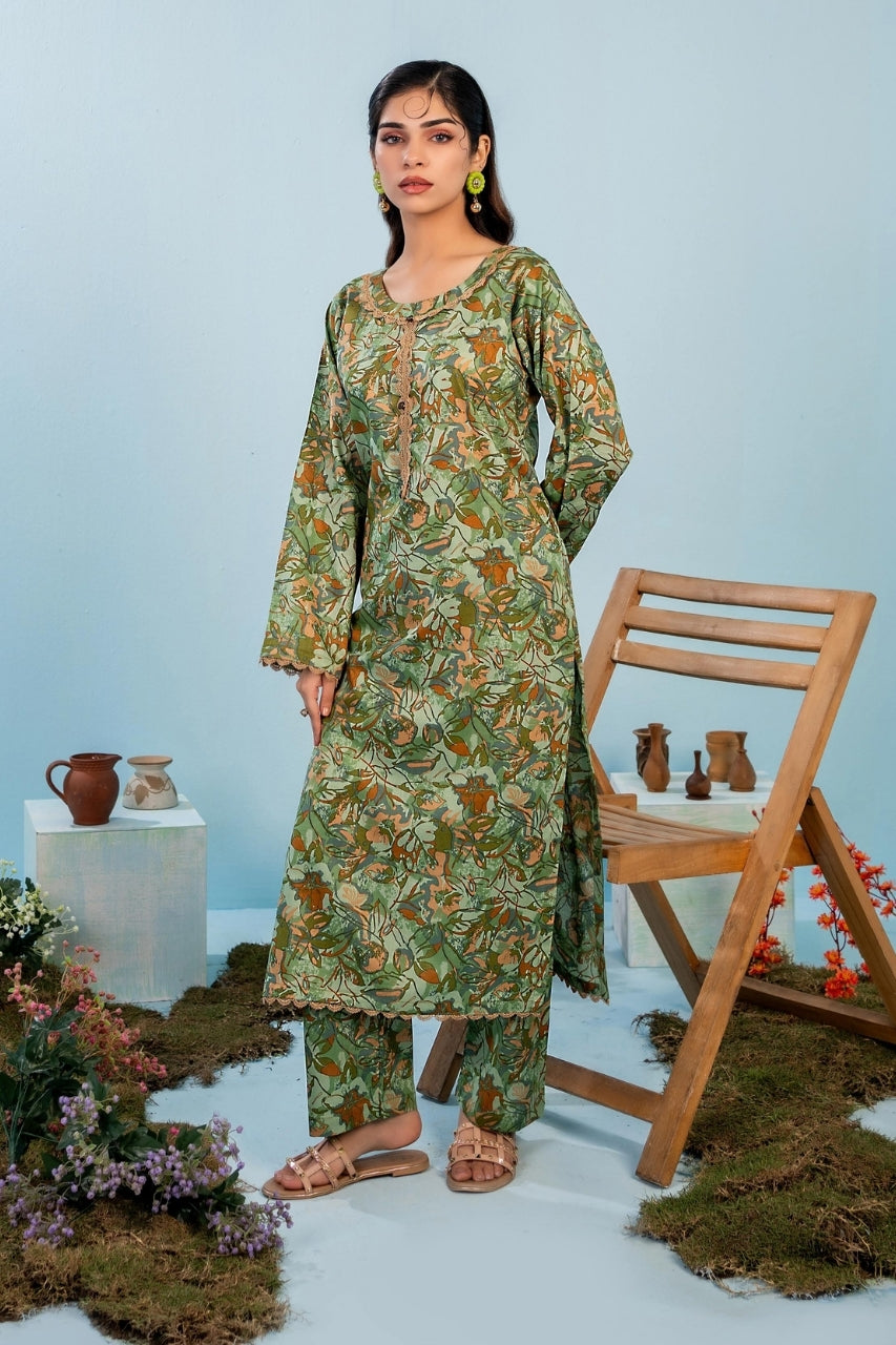Zesh All Over Print Lawn 2-PC