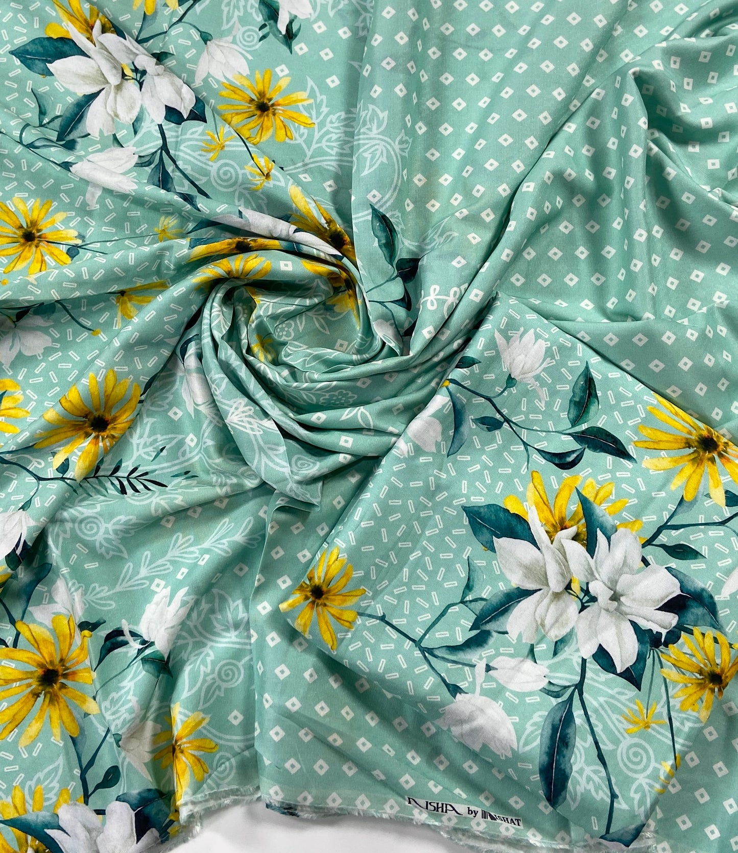 Nishat Digital Printed Linen Shirt-1PC