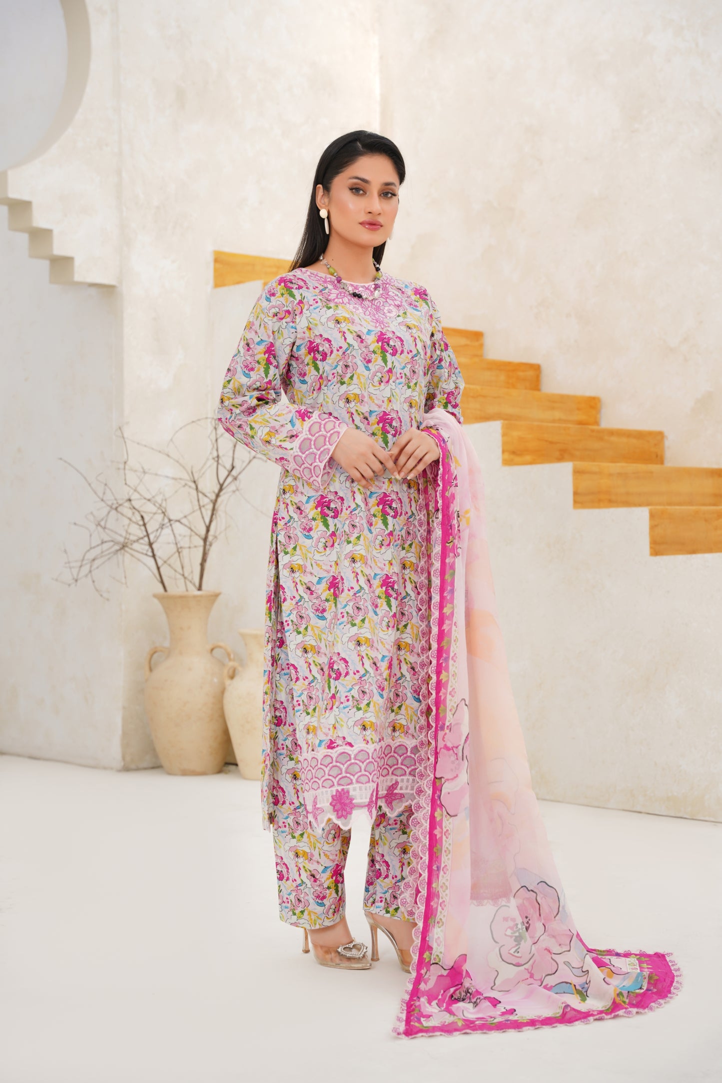 Jashn-e-Baharan By Anaya Noor Emb & Digital Printed Lawn 3PC
