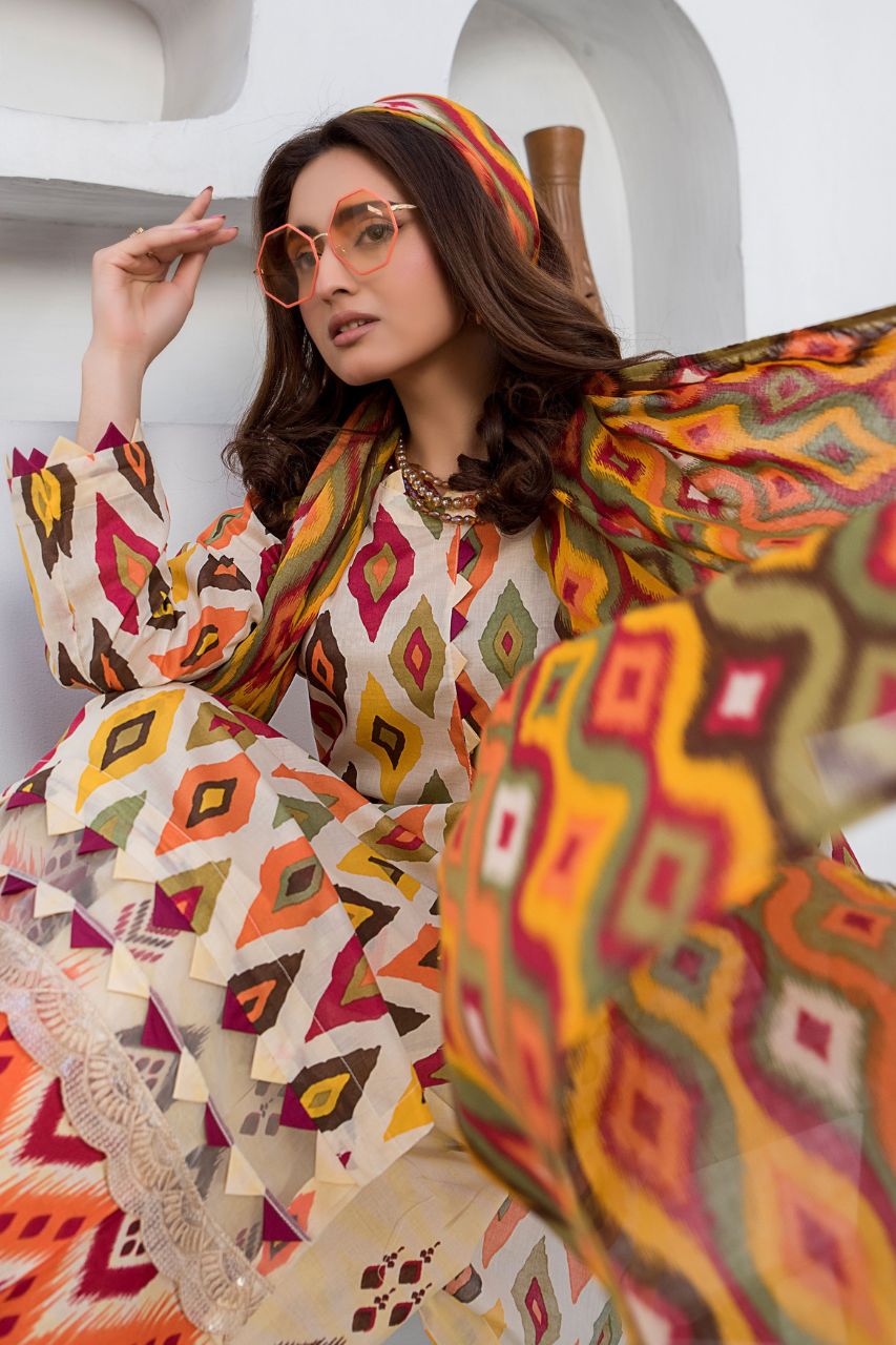 Abrish digital Printed Lawn 3-PC