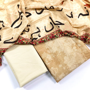 Popular Printed Khaddar 3PC