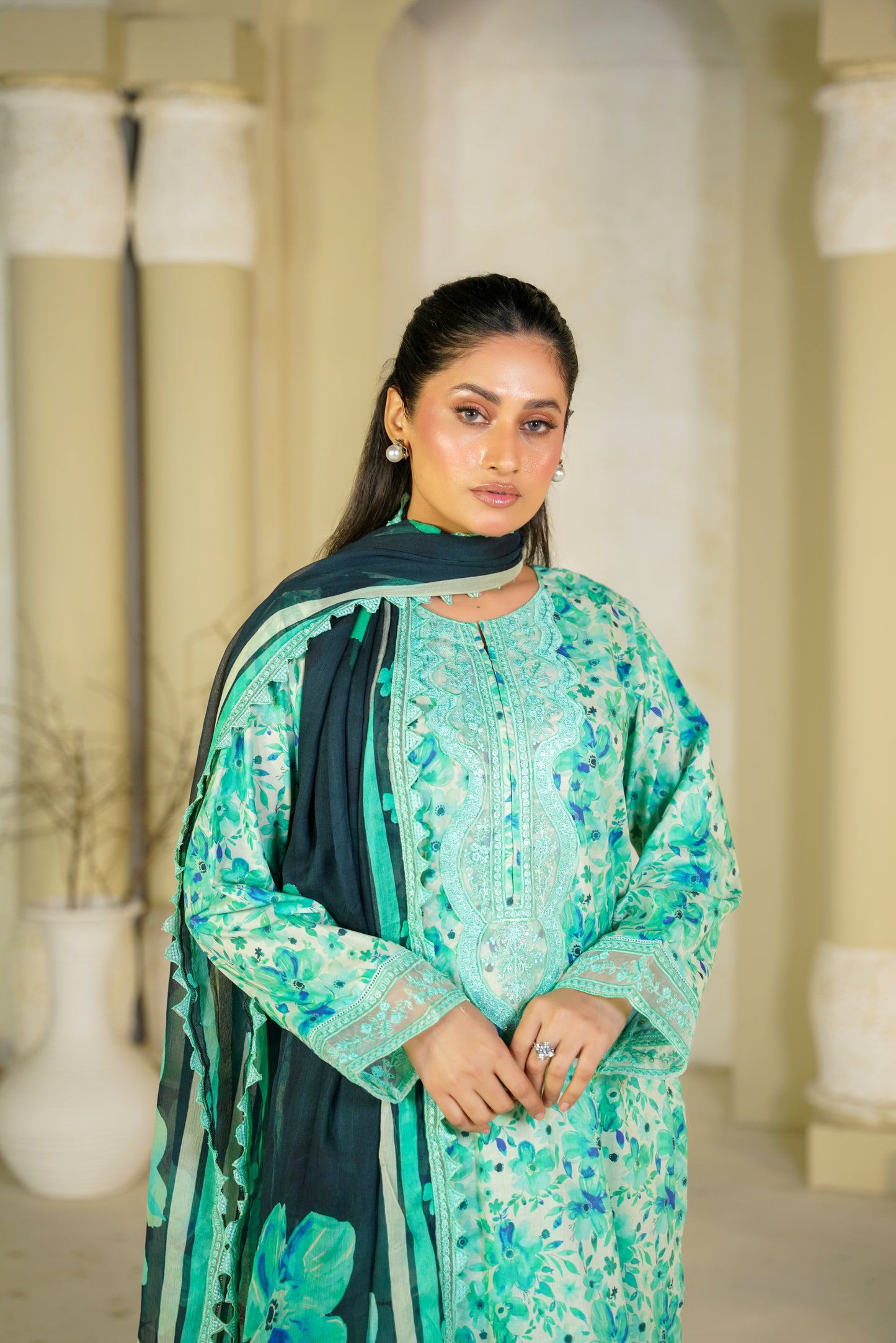 Jashn-e-Baharan By Anaya Noor Emb & Digital Printed Lawn 3PC