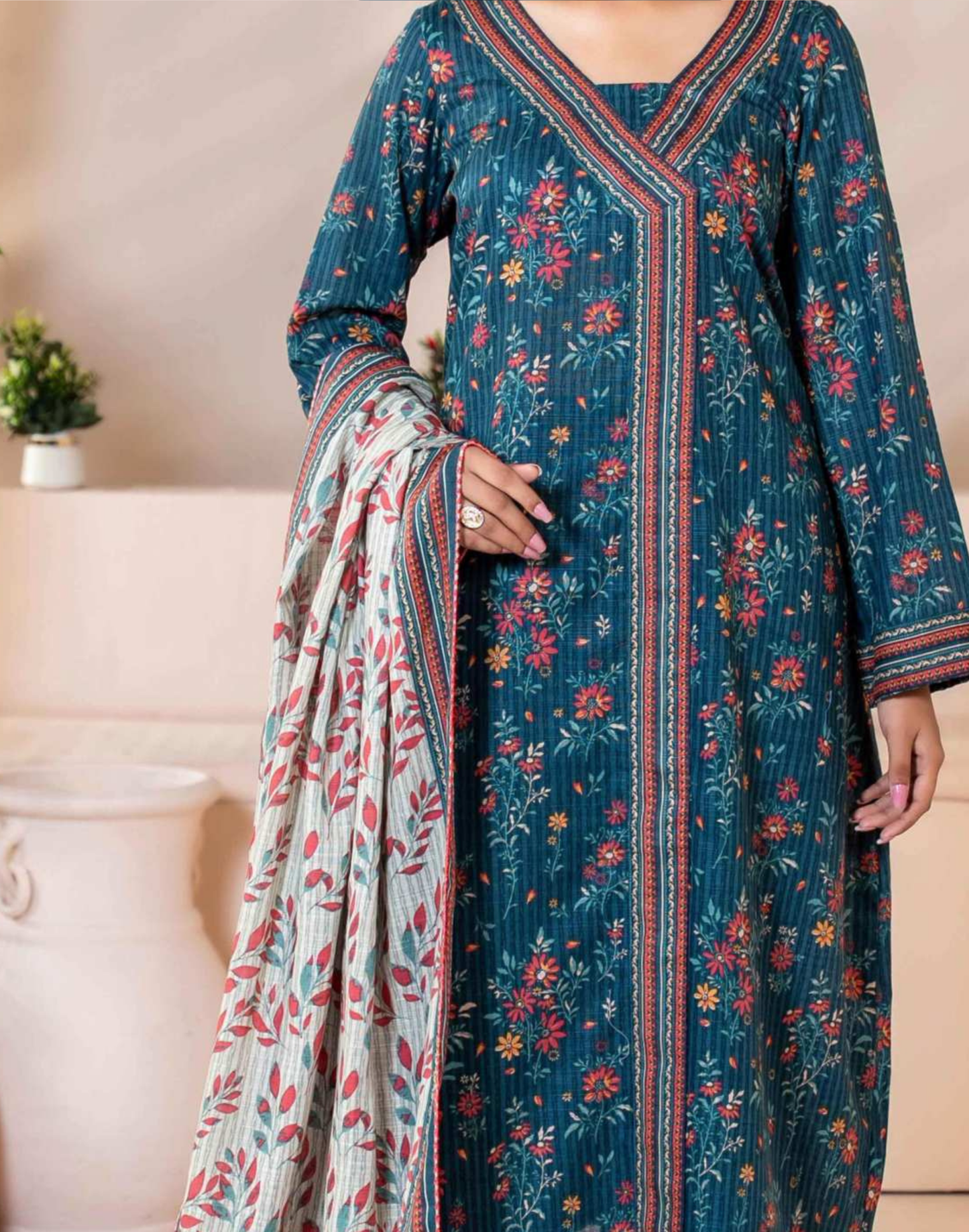 Mehnaz Airjet Printed Khaddar 3PC