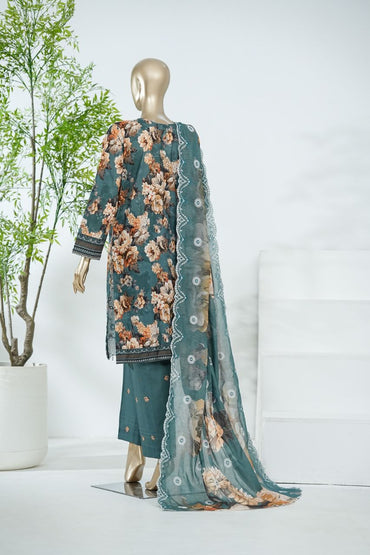 Aifa Printed & Embroidered Lawn 3PC