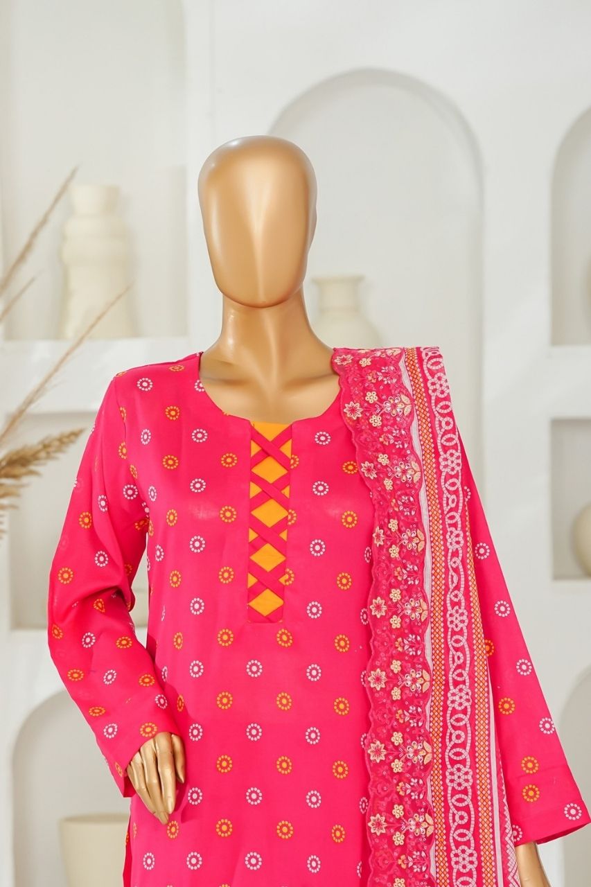 Nishat Laserkari Emb & Printed Lawn 3PC