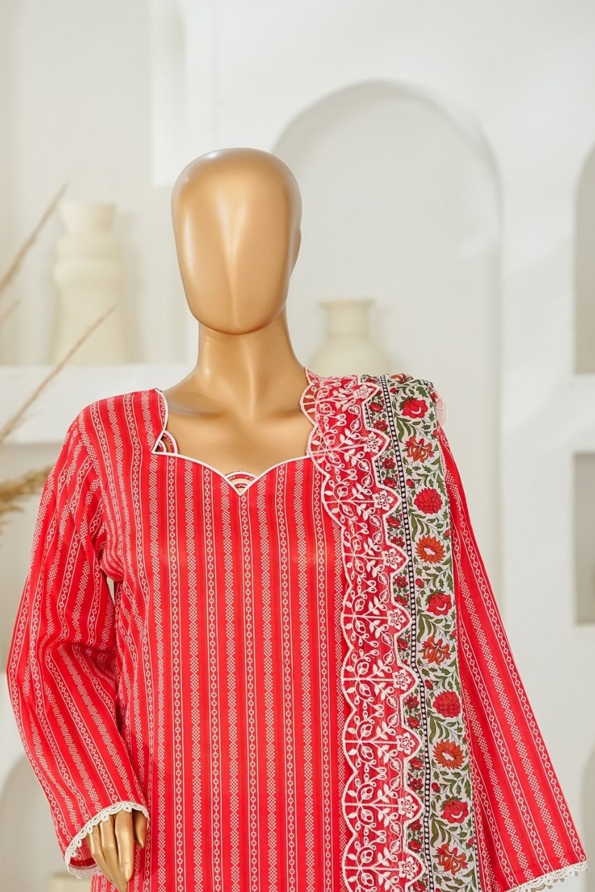 Nishat Laserkari Emb & Printed Lawn 3PC