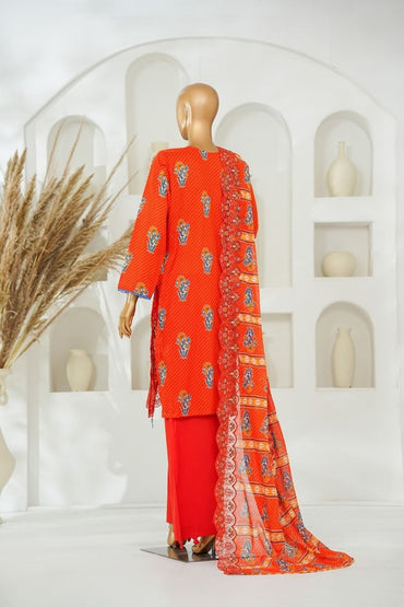 Nishat Laserkari Emb & Printed Lawn 3PC