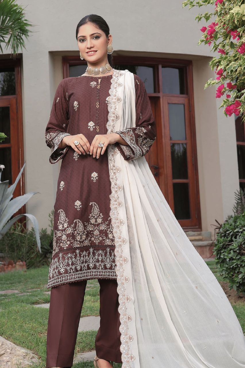 Zamra by Dressline Emb Lawn 3-PC