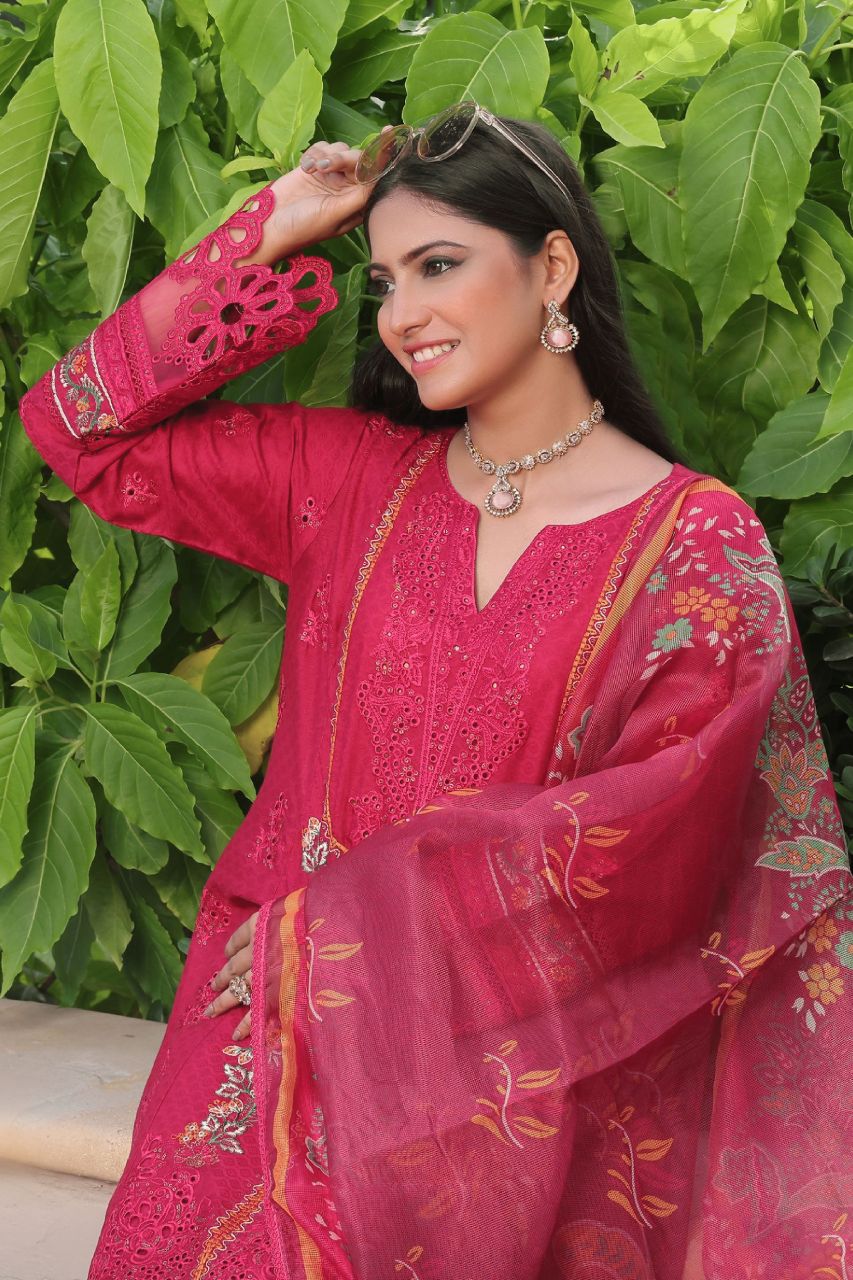Zamra by Dressline Emb Lawn 3-PC
