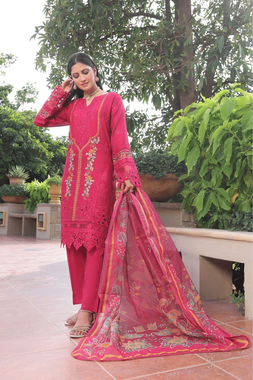 Zamra by Dressline Emb Lawn 3-PC
