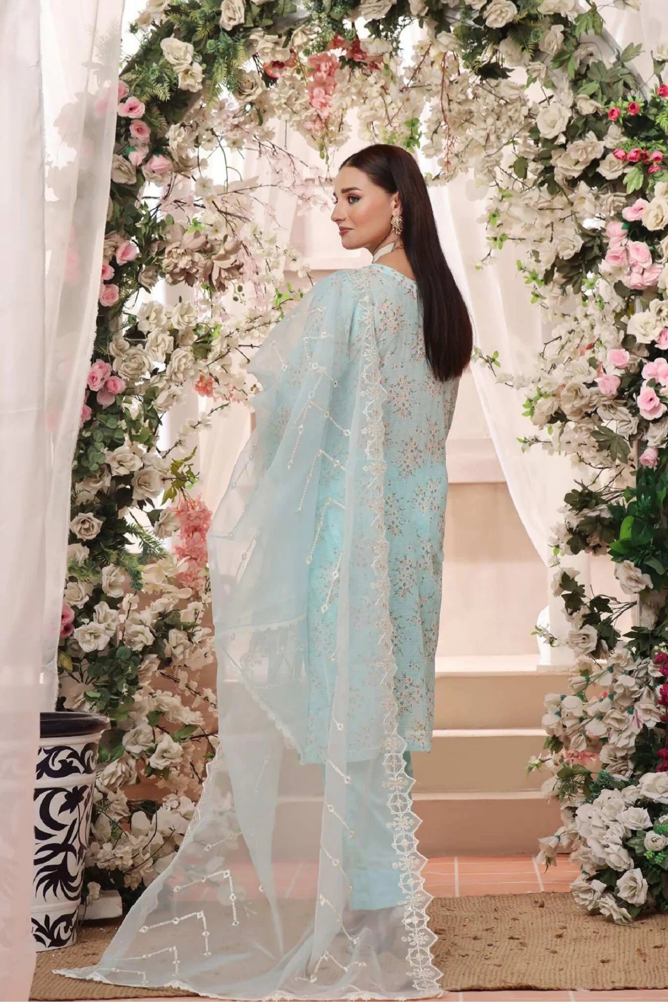 Hira by Dressline Emb Lawn 3-PC