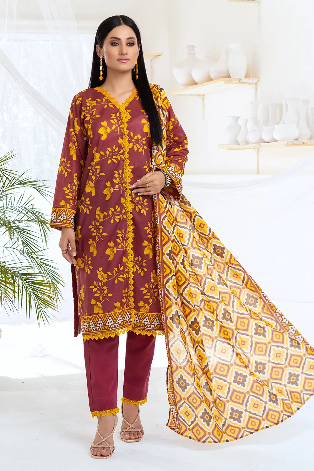 Mehak By Pretty Robe Printed Lawn 3-PC