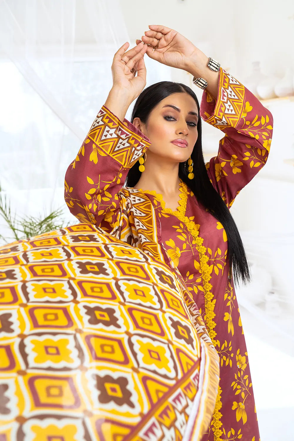 Mehak By Pretty Robe Printed Lawn 3-PC