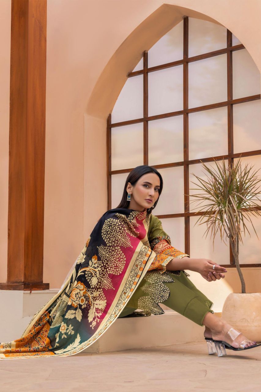 Bahaar By Meeral Premium Digital Printed Lawn 3PC