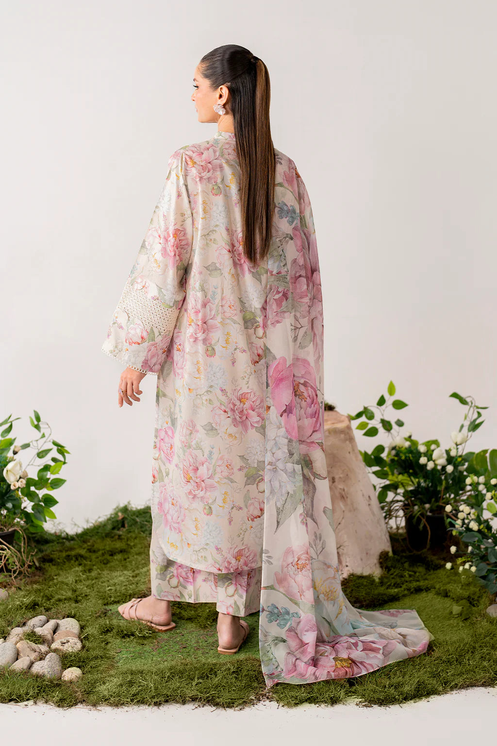 Baroque All Over Digital Printed Lawn 3-PC