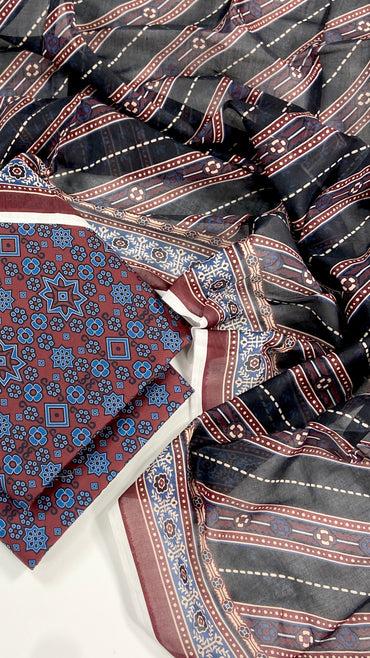 Bin Saeed Digital Printed Lawn 3PC