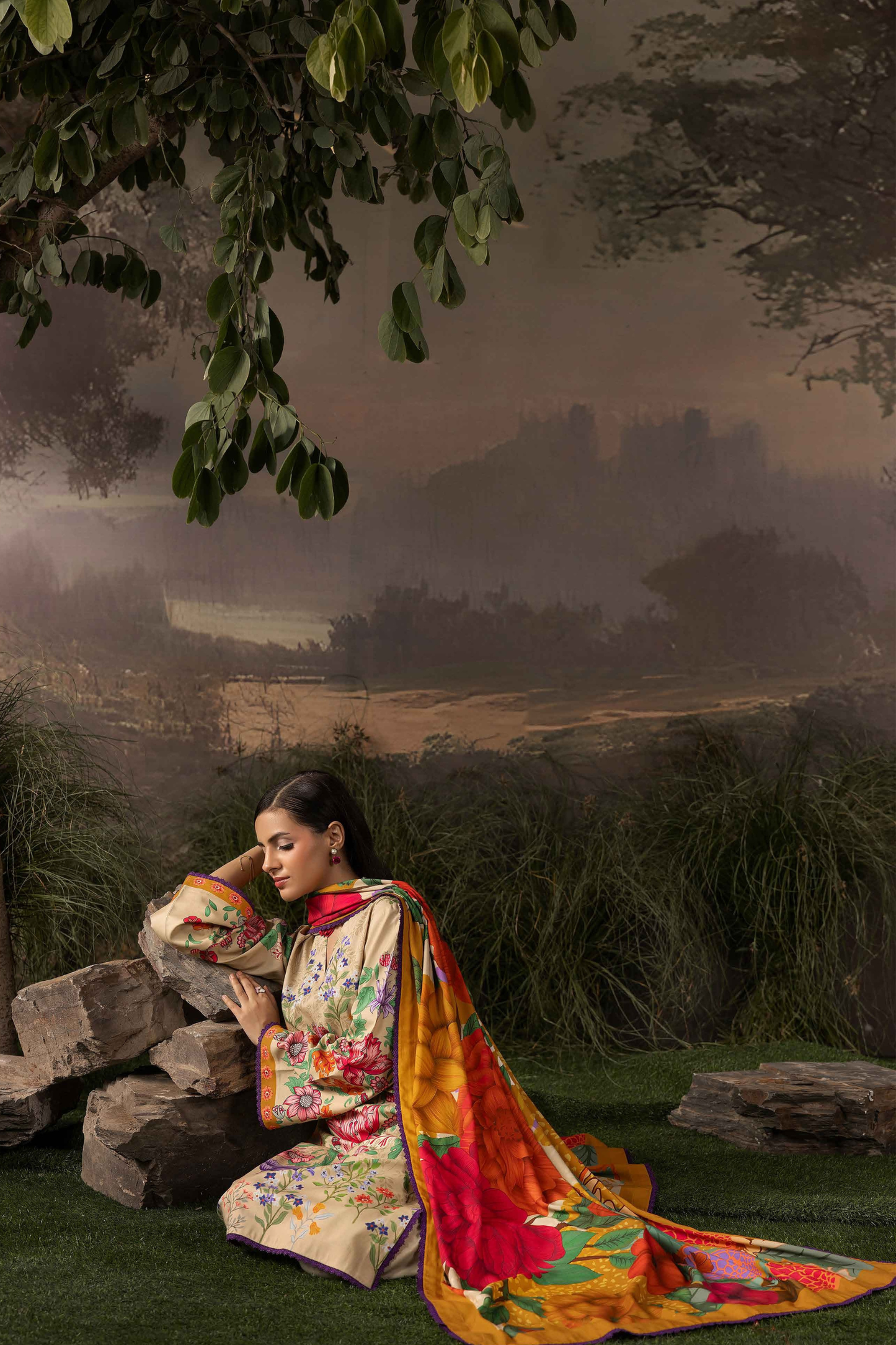 Raiha Luxury Linen 3PC