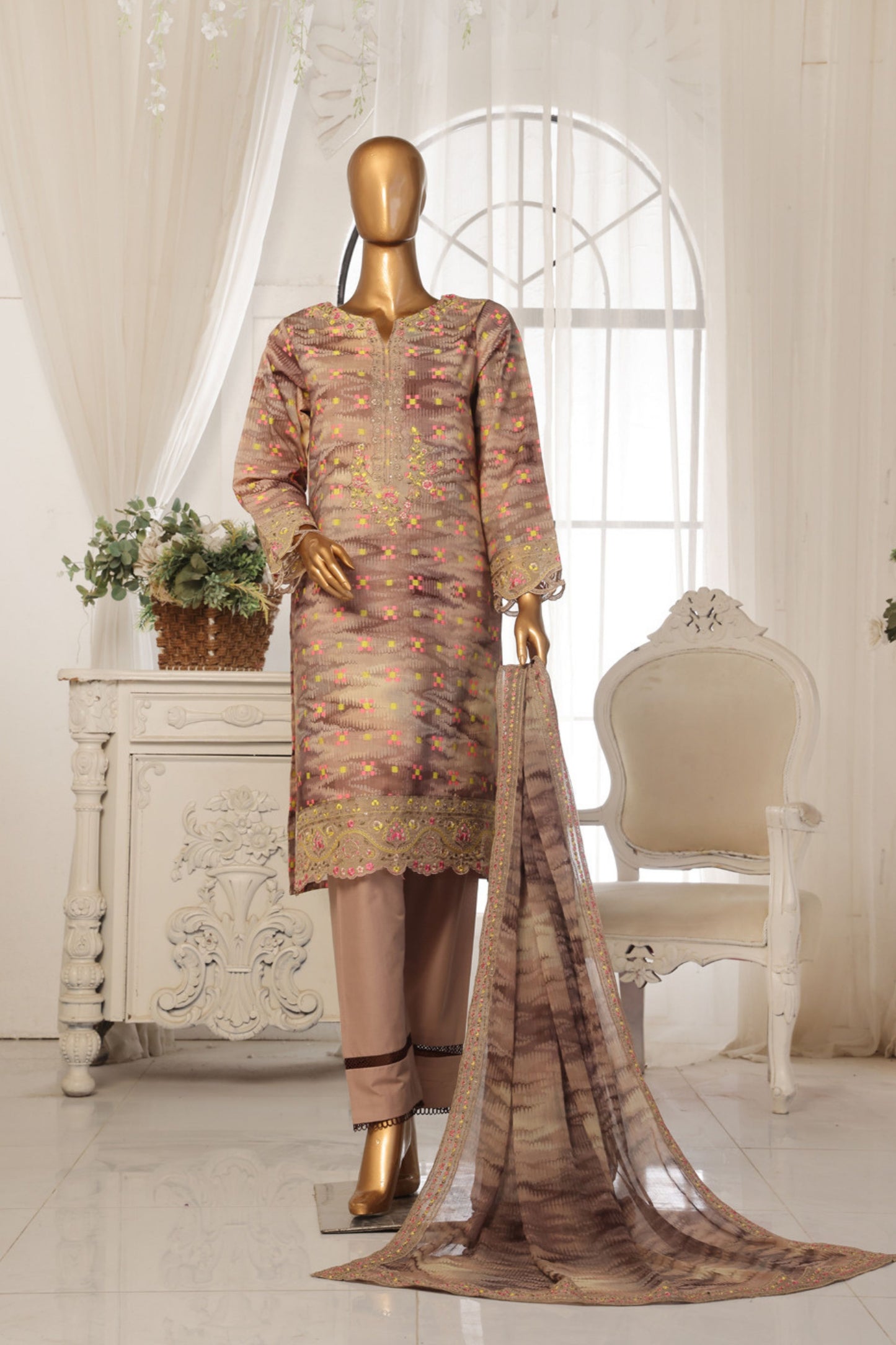 Khoobsurat By Anaya Noor Fine Jacquard Lawn 3-PC