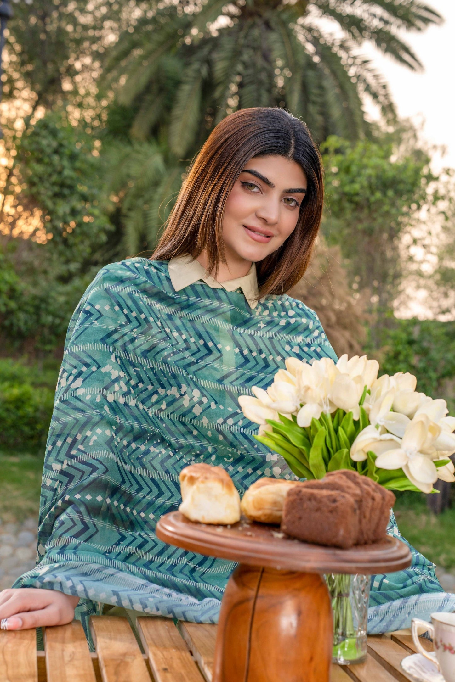 Wania Gold Printed Lawn 3PC