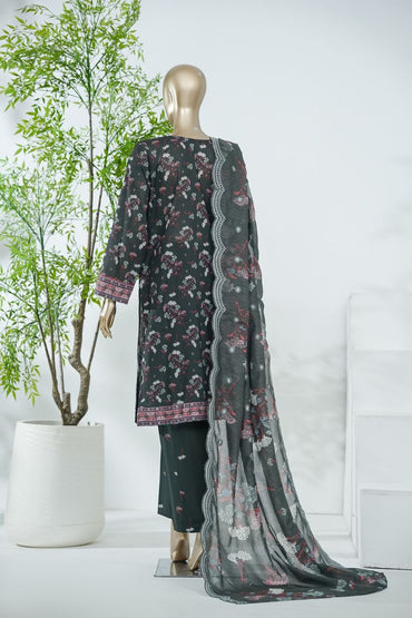 Aifa Printed & Embroidered Lawn 3PC