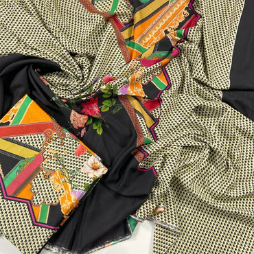 Nishat Digital Printed Linen Shirt-1PC