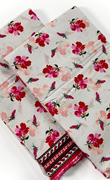 Anaya Noor Printed Bana Dora Slub Linen 2PC