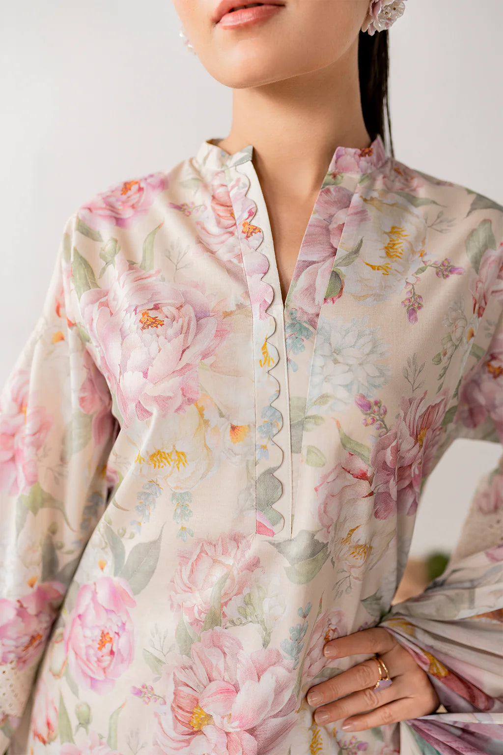 Baroque All Over Digital Printed Lawn 3-PC